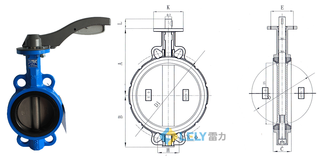 對夾蝶閥D71XH雙相不銹鋼系列 對夾蝶閥D71XH雙相不銹鋼系列