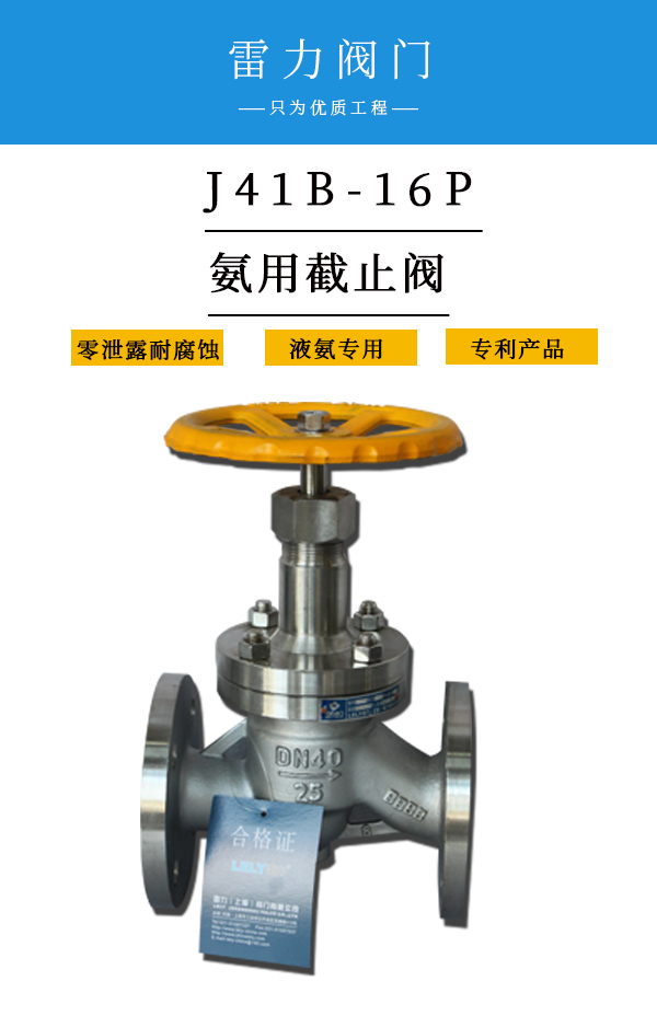 氨用截止閥雷力